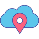 Cloud Tracking Cloud Location Cloud Pin Icon