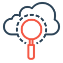 Cloud, Server, Data, Optimization, Seo, Web, Search Icon