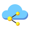 Cloud Share Cloud Sharing Cloud Network Icon