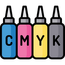 Cmyk Printing Ink Ink Icon