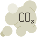 Co Carbon Dioxide Pollution Icon