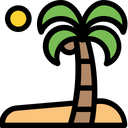 Coconut Tree Palm Tree Beach Icon