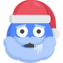 Santa Christmas Emoji Icon