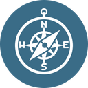 Compass Direction Path Icon