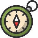 Compass Camping Travel Icon