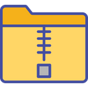 Compact Data Compressed Directory Icon