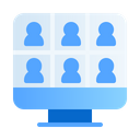 Conference Call Communication Video Conference Icon