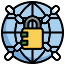Confidential Password Global Lock Confidential Icon