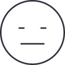 Confuse Emoji Outline Icon