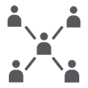 People Connecting Communication Icon