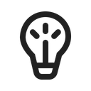 Lightbulb Filament Bulb Lamp Icon