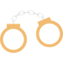 Criminal Wear Handcuffs Law Enforcement Icon