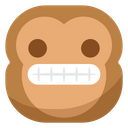 Cringe Monkey Emoji Icon