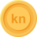 Croatia Kuna Coin Coins Currency Icon