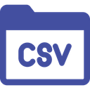 Csv Document Extension Icon