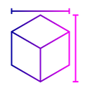 Cube Dimension Height Icon