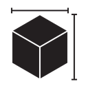Cube Dimension Height Icon
