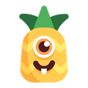 Pineapple Fruit Cute Icon