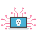Cyber Attack Secure Icon
