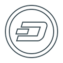Dash Coin Cryptocurrency Icon