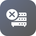 Database, Storage, Data, Cloud, Close, Clear, Cancel Icon