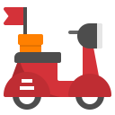 Delivery Scooter Transfer Icon