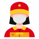 Delivery Woman Icon