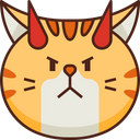 Demon Emoticon Cat Icon
