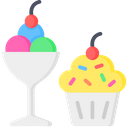Desserts Ice Cream Cup Cake Icon