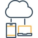 Cloud Computing Devices Sync Icon