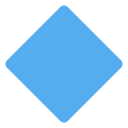 Diamond Geometric Blue Icon