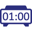 Digital Clock Alarm Clock Bedside Clock Icon