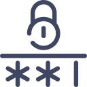 Digital Password Protection Icon