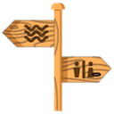 Sign Wave Wood Icon