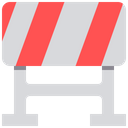 Diversion Board Barrier Traffic Barrier Icon