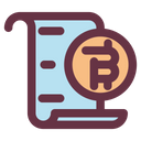 Bitcoin Contract Document Icon
