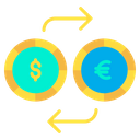 Dollar And Euro Exchange Exchange Money Dollar Icon