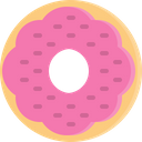 Donut Doughnut Strawberry Icon