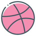 Dribbble Basketball Ball Icon