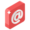 Email Business Message At The Rate Icon