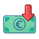 Eur Down Icon