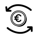 Irculation Of Money Eur Pen Draw Icon