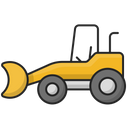 Excavator Crane Bulldozer Icon
