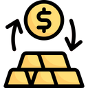 Exchange money to gold Icon