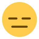Expressionless Face Inexpressive Icon