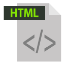 Extention Html Document Icon