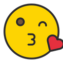 Face Blowing A Kiss Icon