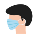 Mask Coronavirus Man Icon
