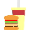 Hamburger Burger Drinks Icon