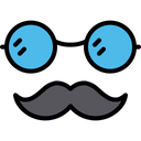 Father Spects Hipster Mustache Icon